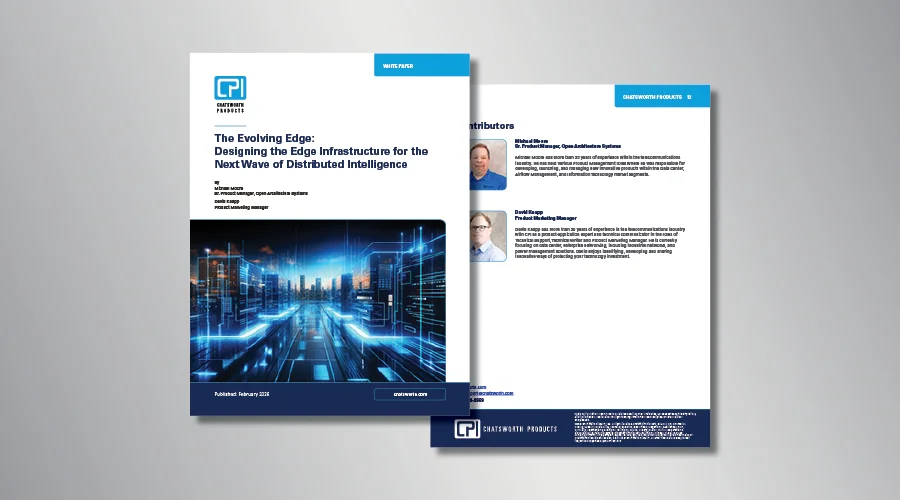 CPI white paper titled “The Evolving Edge” showing distributed intelligence infrastructure design.